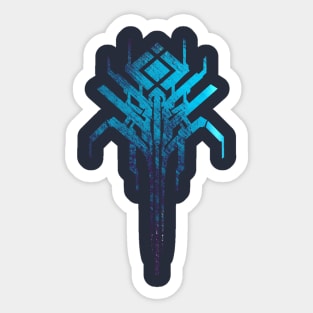 neon tribal Sticker